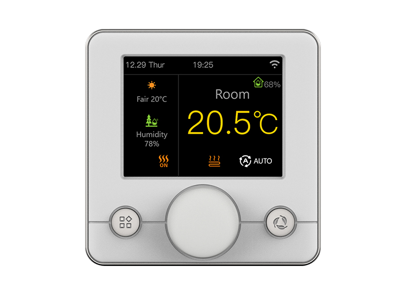 Intelligentes Wi-Fi-Thermostat mit farbigem RGB-Display