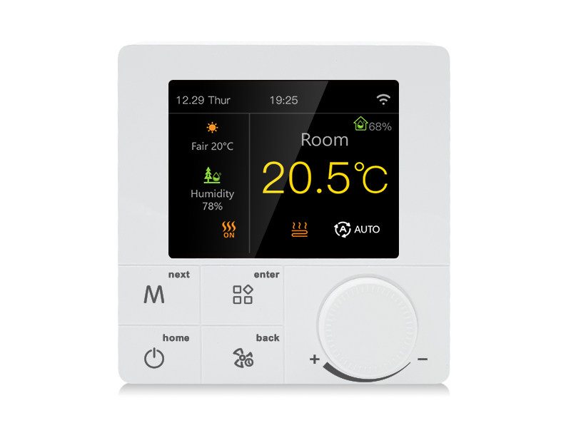Thermostat à écran LCD coloré extra-large de 2,8 pouces
